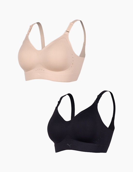 [푸마] 여성 코어라인 브라(끈형) 2종세트