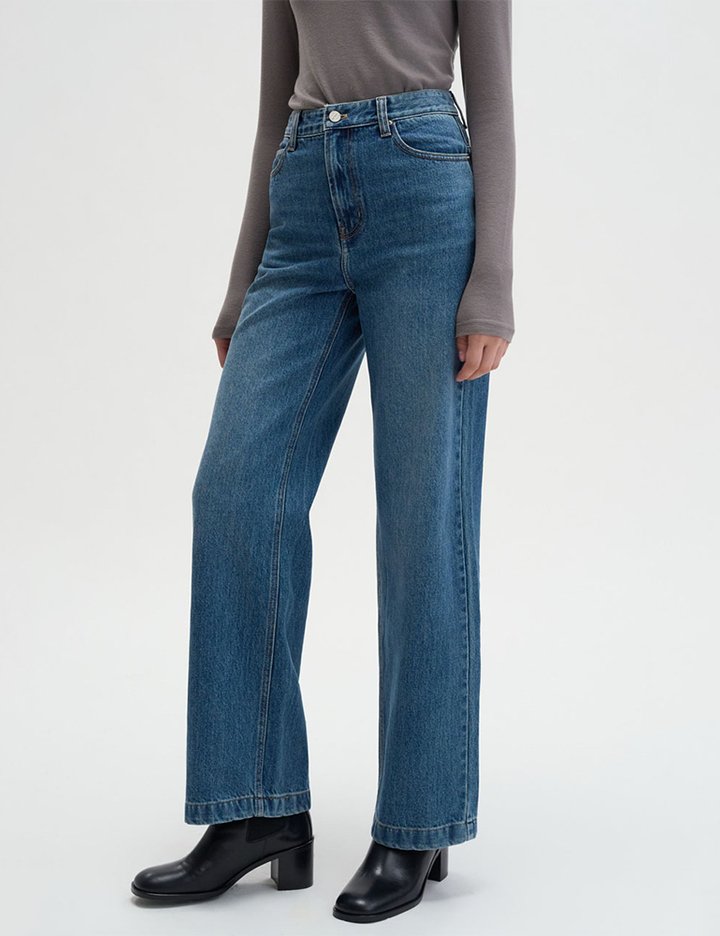 [매그제이] 데일리 스트레이트 데님 - 블루