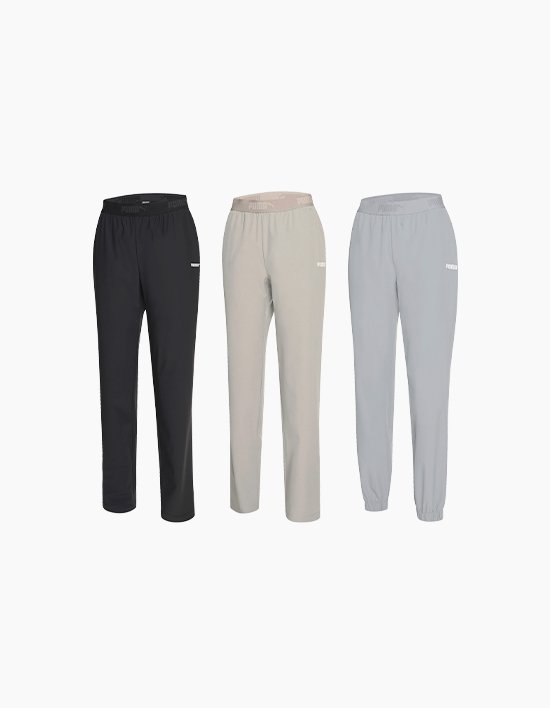 [푸마] 여성 트리코트 이지웨어 팬츠 3종세트