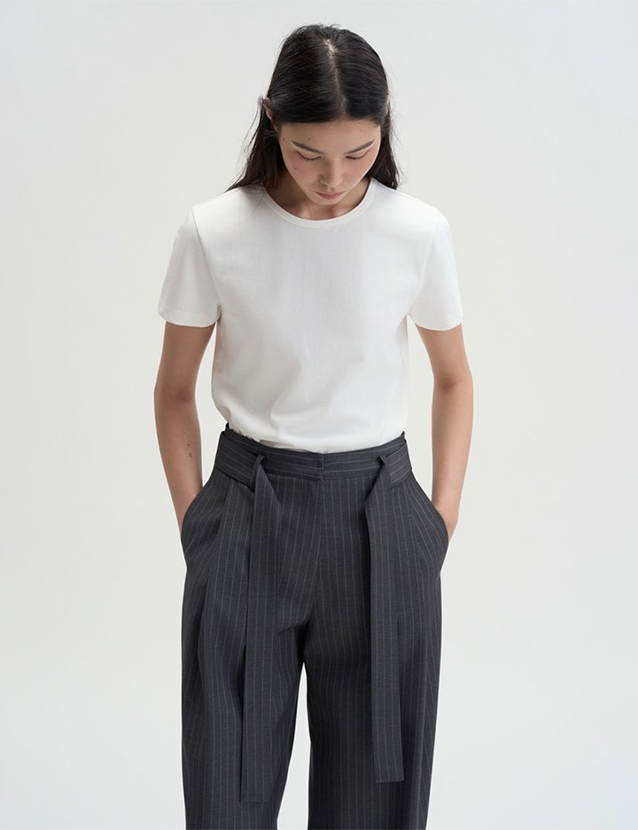 [매그제이] 클린라인 코튼 티 - 화이트