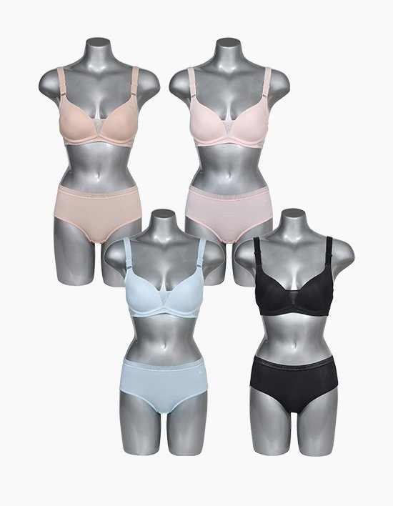 [푸마] 여성 에어 브리지 브라팬티 8종 세트