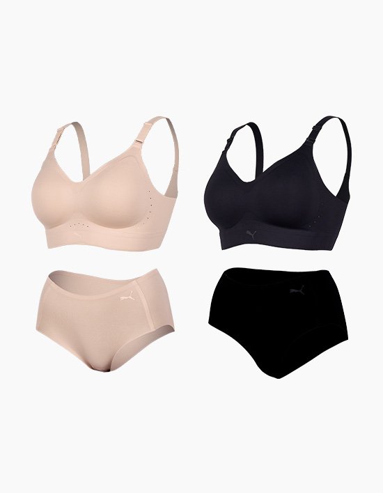 [푸마] 여성 코어라인 끈형 브라팬티 세트 택일