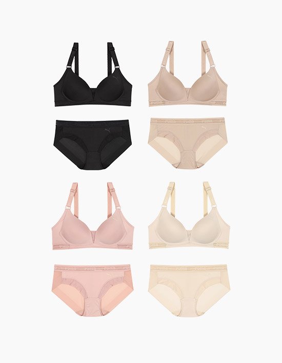 [푸마] 여성 서포트 브라팬티 + 세컨팬티 세트 택일