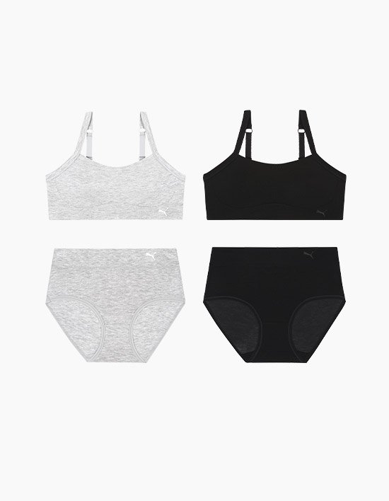[푸마] 소프트 프리미엄 모달 브라렛 팬티 세트