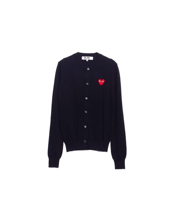 [꼼데가르송] 25FW 여성 레드 와펜 브이넥 가디건 AX N007 051 2