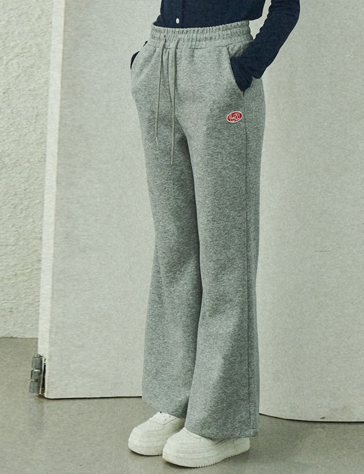 [슬로우롤리] 밴딩 세미 부츠컷 스웨트 팬츠 3 colors (택 1)