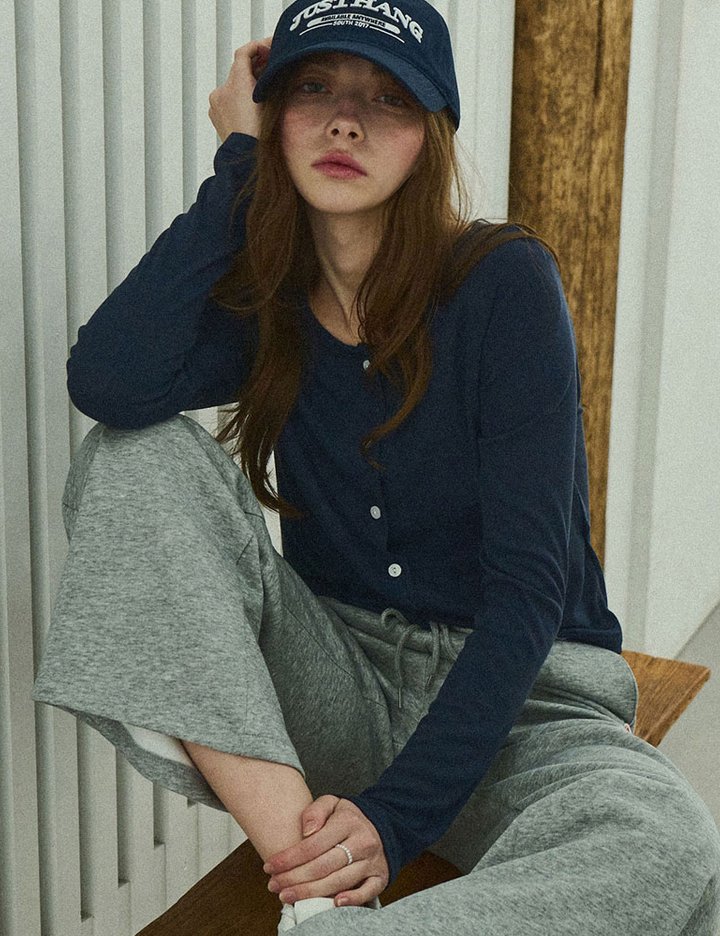 [슬로우롤리] 보트넥 베이직 슬리브 가디건 3 colors (택 1)