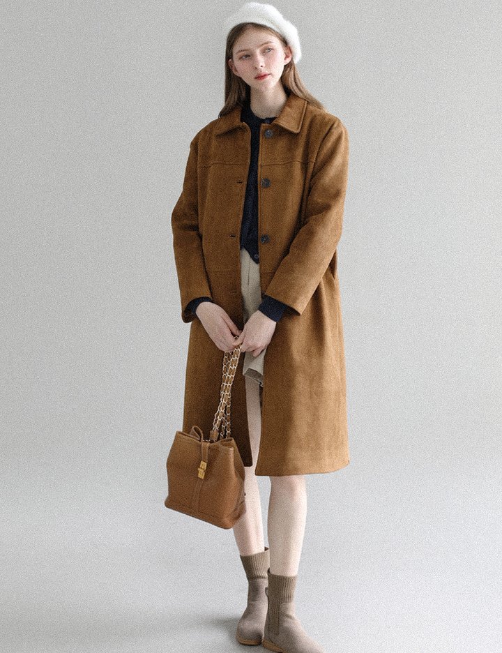 [슬로우롤리] 소렐레 시그니처 익스텐디드 코트 - 카멜