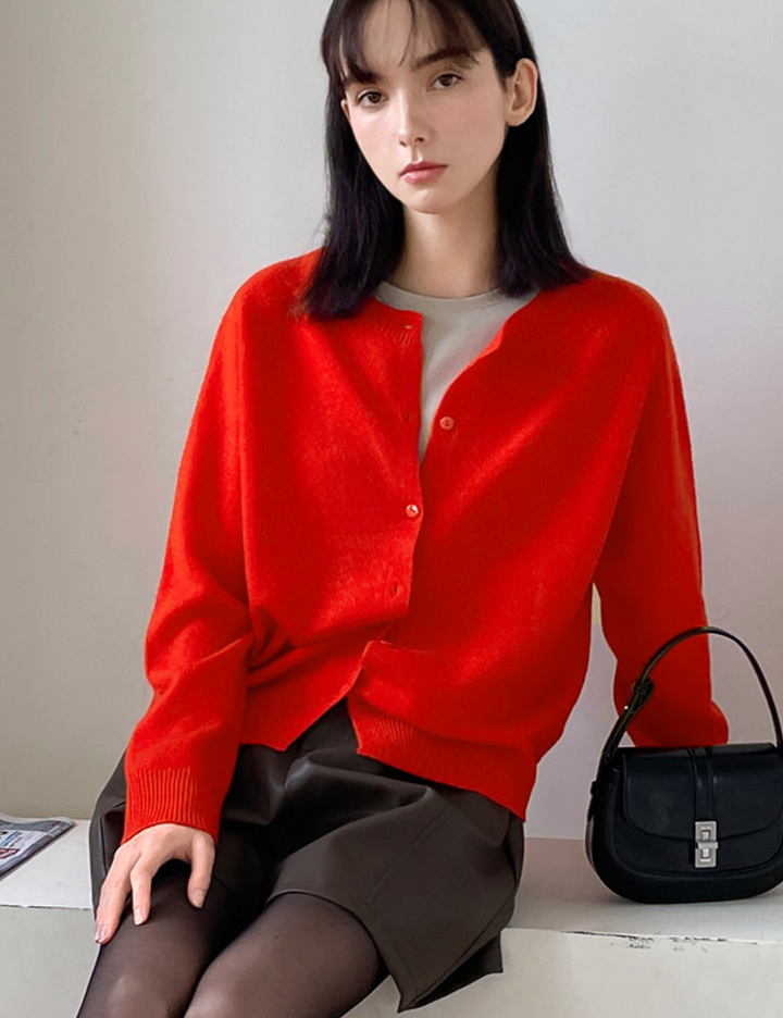 [슬로우롤리] 퓨어 소프트 울 가디건 4 colors (택 1)