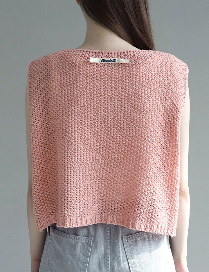 [슬로우롤리] 블러쉬 텍스처 니트 베스트 5 colors (택 1)
