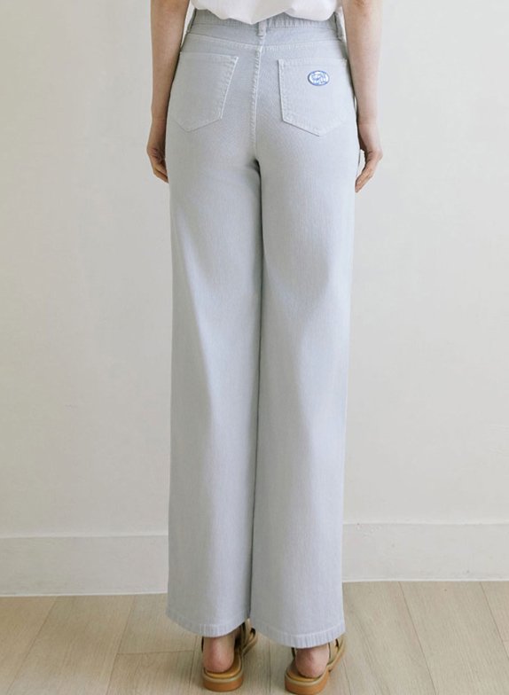 [슬로우롤리] 다잉 스트레이트 팬츠 - 라이트 블루