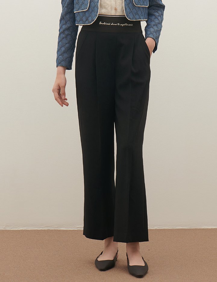 [샤틴] 레터링 밴딩 팬츠 S253B403