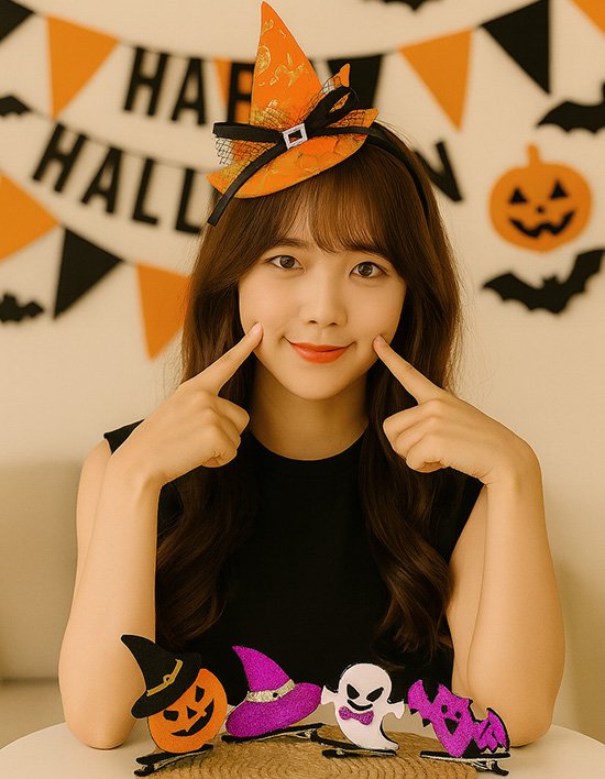 [파티쇼] 할로윈 고깔 마녀 모자 머리띠 7종 (택1)