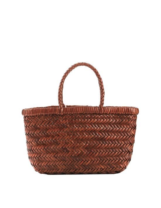 [드래곤 디퓨전] 25SS 8809 TAN BLACK EDGE 여성 미니 플랫 고라 토트백