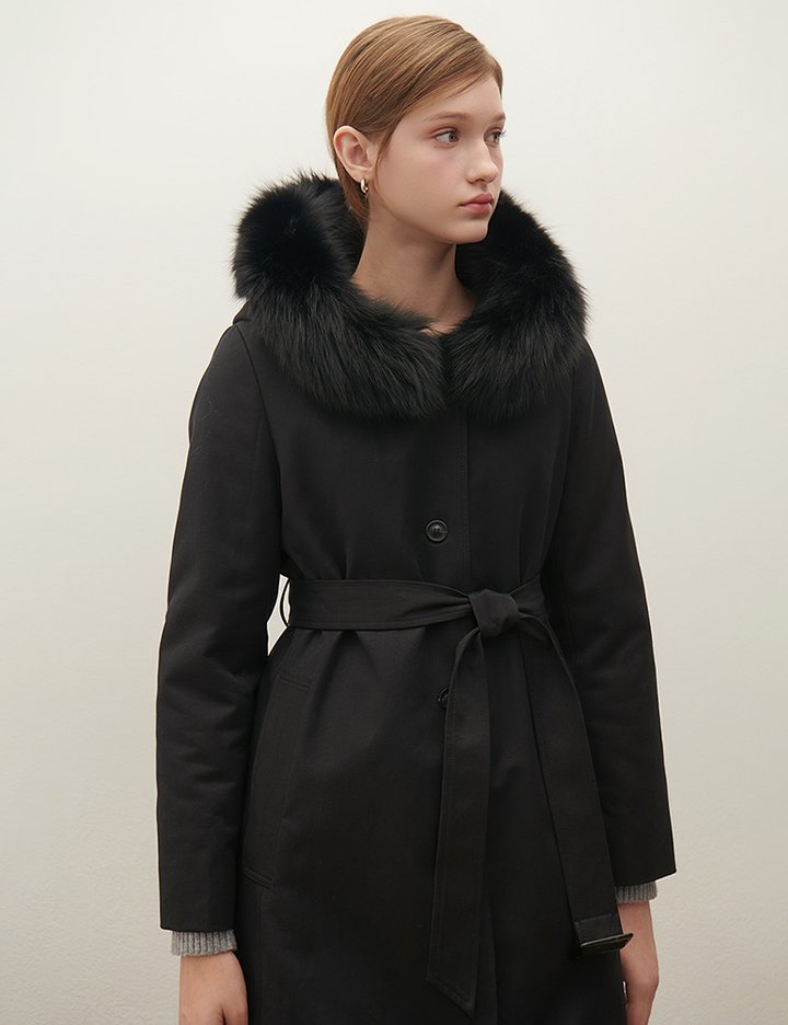 [샤틴] 폭스카라 롱 코트 S254B751