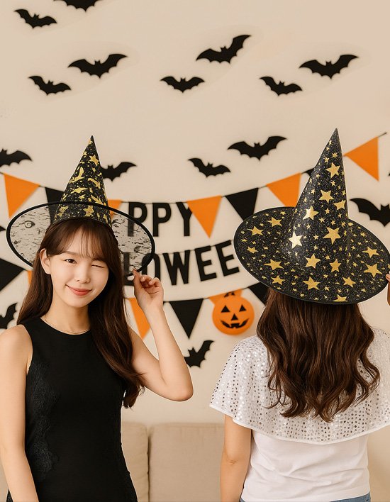 [파티쇼] 할로윈 마녀 모자 세트 5종 (택1)