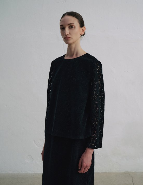 [앤클라인]레이스 티 블라우스 N5HW09