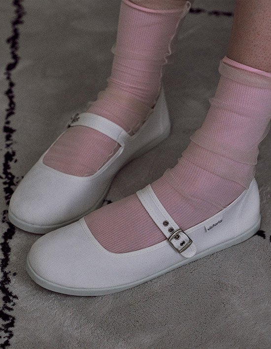 [빅토리아슈즈] 쿵푸 베일라리나 로나 (1080109-BLANCO)