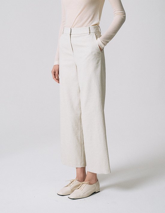 [앤클라인]히든 버튼 스트레이트 팬츠 N5HF027