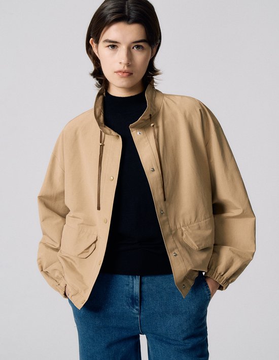 [앤클라인]포켓 스트링 버튼 점퍼 N5HF032