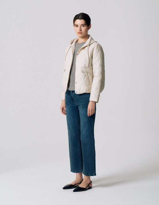 [앤클라인]포켓 후드 패딩 점퍼 E5HW017