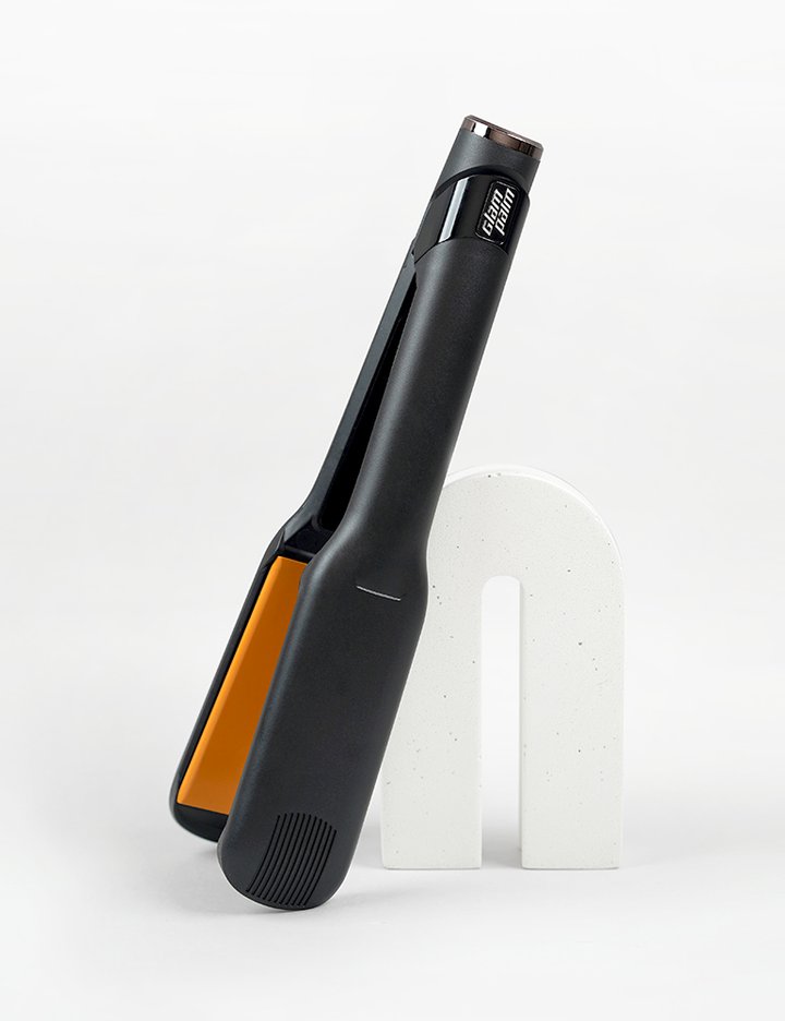 [글램팜] GP501TBK 글램뮤즈 터치 플랫 와이드 (오리지널블랙) 특대 매직고데기 (단품)