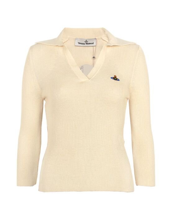 [비비안 웨스트우드] ORB 폴로 캐시미어 니트 18030040 Y001V A408