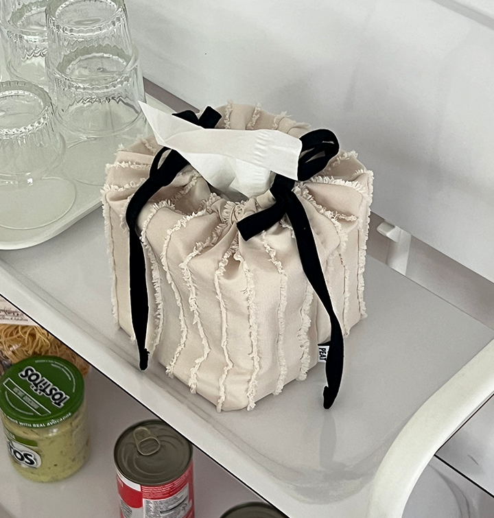 [리핏] 케이크 휴지케이스 정사각 티슈케이스 (4colors)