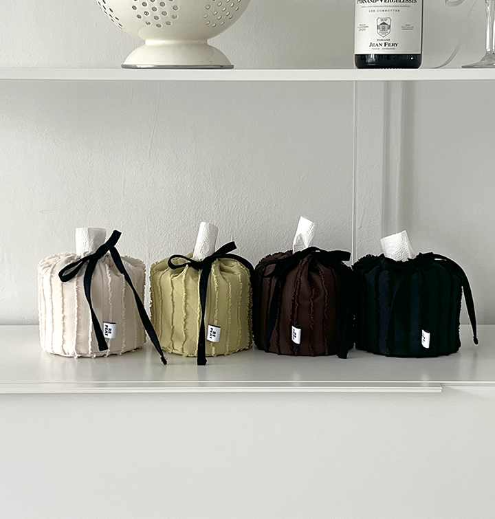 [리핏] 케이크 휴지케이스 원형 두루마리 (4colors)