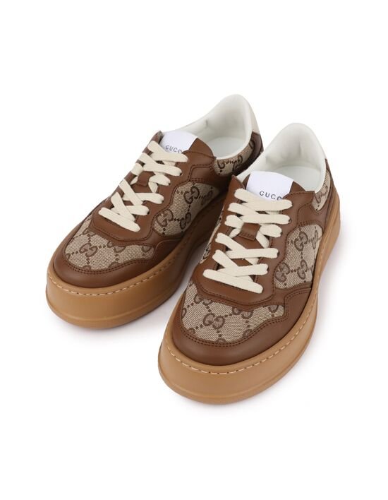 [구찌] GG 캔버스 레더 스니커즈 676092 UPG20 2866