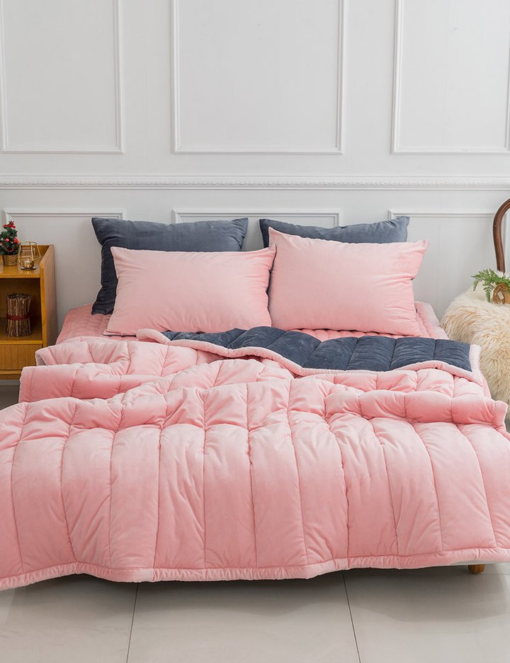 [샤이닝홈] 더블리 에땅 양면 극세사 차렵이불 Q 3종 (택1)