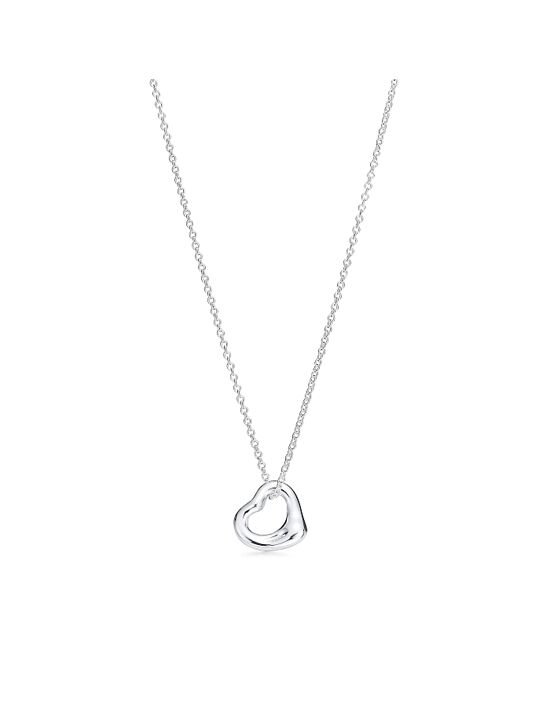 [티파니앤코] 엘사 퍼레티 오픈 하트 펜던트 실버 11mm 25152336