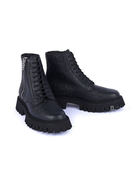 [구찌] 노보 올오버 GG 여성 앵클 부츠 블랙 751712 AACJC 1000