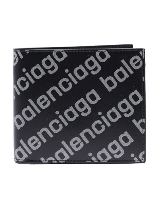 [발렌시아가] 22SS 남성 로고 리플렉티브 프린트 반지갑