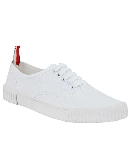 [톰 브라운] FFD063A 01588 100 헤리티지 캔버스 스니커즈 화이트 여성 슈즈