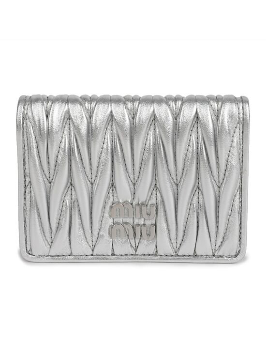 [미우 미우] 라프리마 마테라쎄 나파 가죽 여성 카드 홀더 5MC103 AFPP F0118