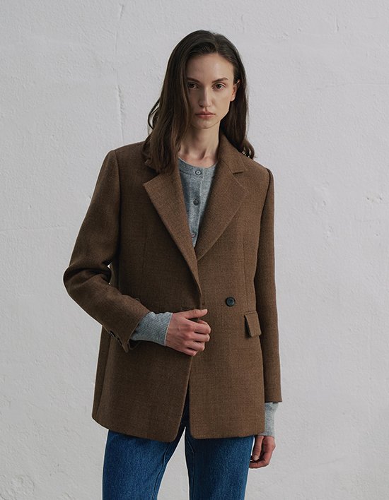 [앤클라인]울 블랜디드 싱글 자켓 N5HW20