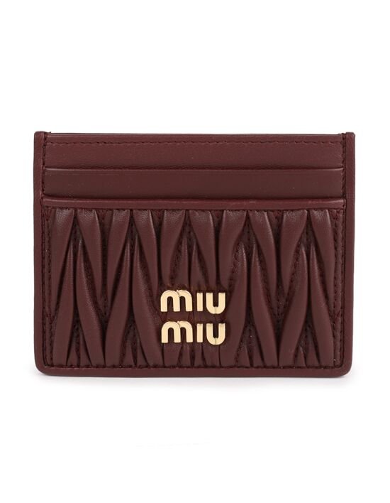 [미우 미우] 라프리마 마테라쎄 나파 가죽 카드 홀더 5MC076 AFPP F0007