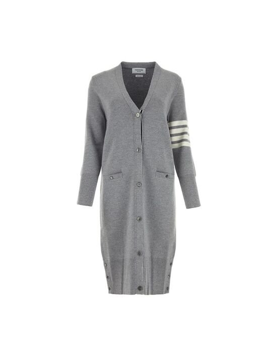 [톰 브라운] 25FW 4바 메리노 울 롱 가디건 FKC289A 00014 055