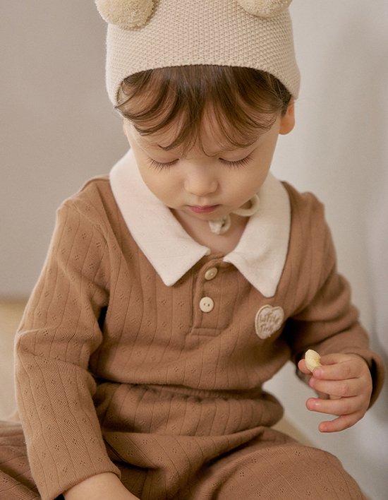 [리틀티니] 키코 티셔츠 브라운 (택1)