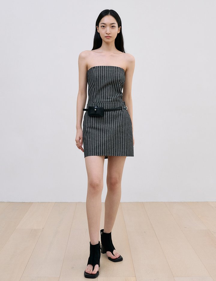 [블러썸에이치컴퍼니] 코비 스트라이프 미니 스커트 2종 (택1)