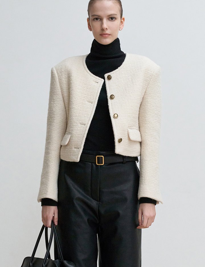 [블러썸에이치컴퍼니] 미드 트위드 자켓 2종 (택1)