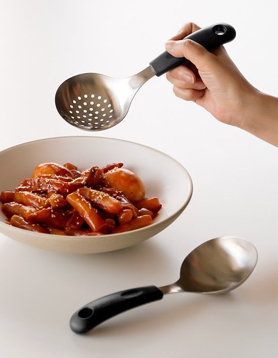 [마리슈타이거] 프로피 스텐 304 다용도 미니국자 블랙세트 일반형1+타공형1 (다용도 미니국자 일반형1+타공형1)