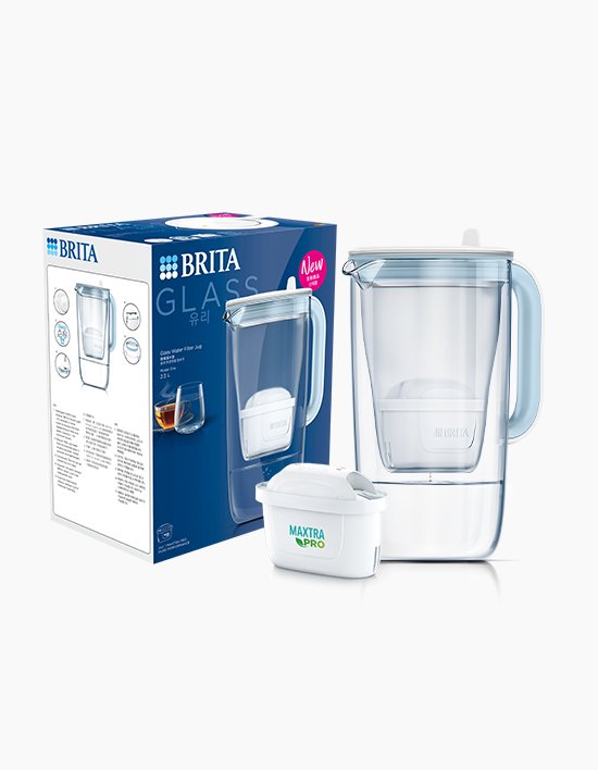 [브리타] 정수기 글라스저그 2.5L + 기본필터 1입 (1개)