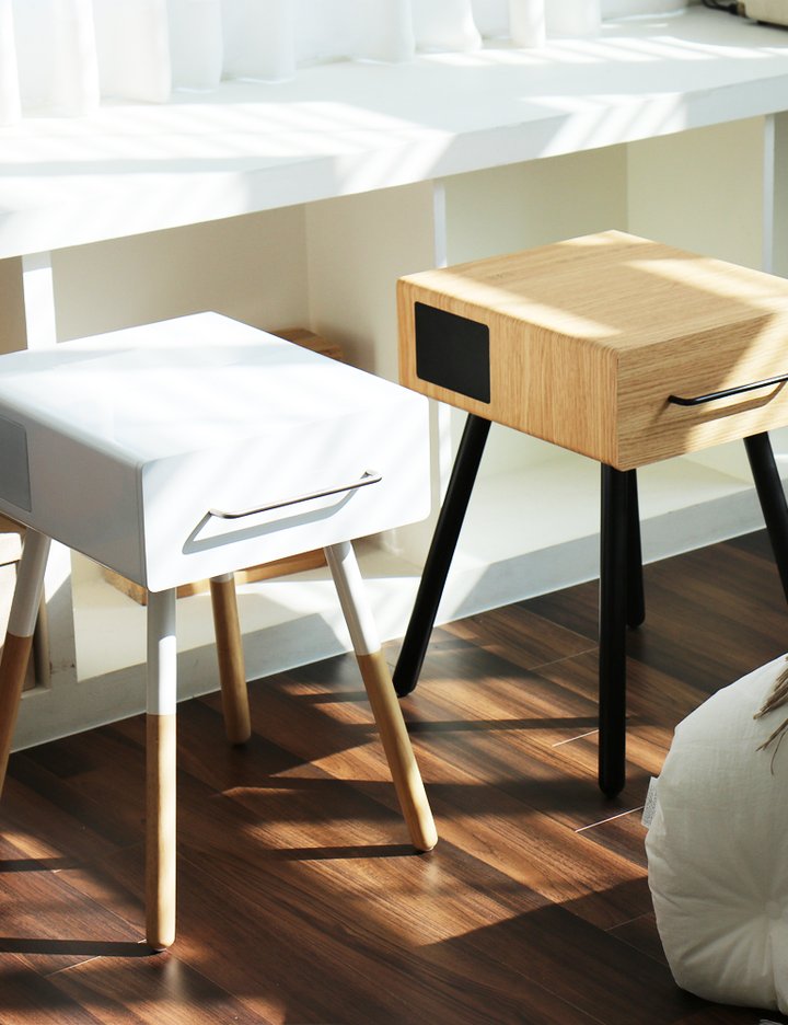 [휴라이즈] 협탁 미니 테이블 오브제 블루투스 스피커