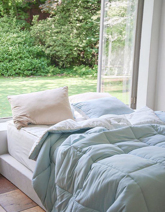 [홈랩] 알러지케어 내몸의 온도 차렵이불 베개커버 세트 15종 (택1)