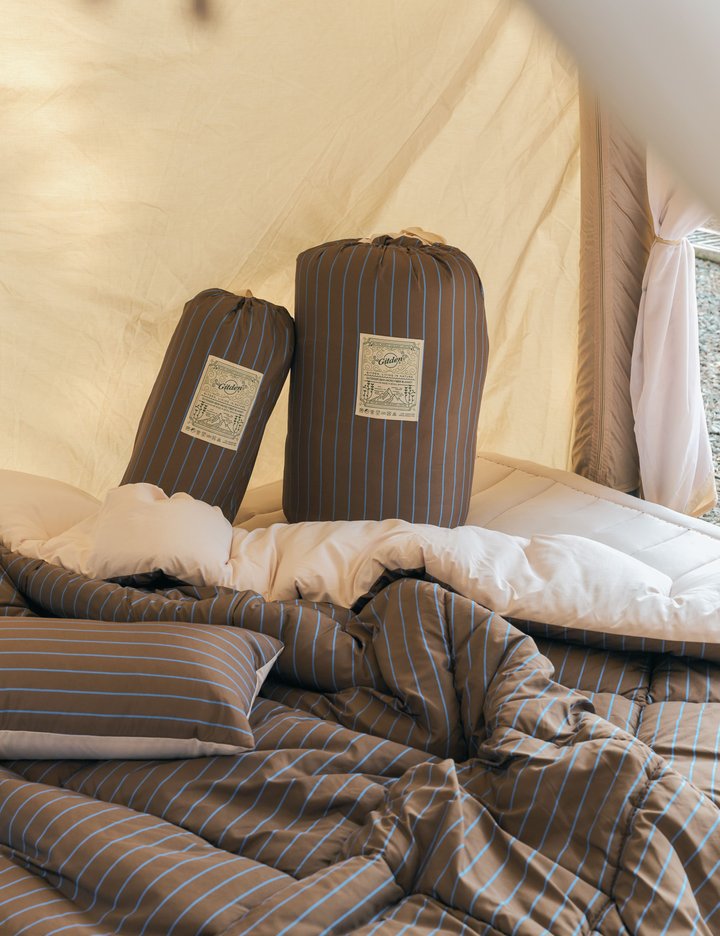 [깃든] 그래핀 발열 캠핑 침낭 이불+파우치 SET 헤비라인 15종(택1)