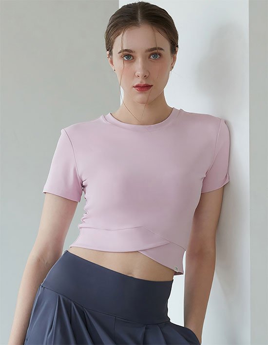 [포머티브] 크로스 라인 숏 슬리브_5olor (택1)