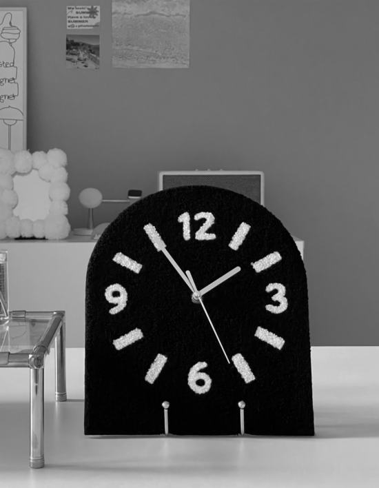 [포레울] 패브릭 시계 벽시계 탁상시계 3종 (택1)