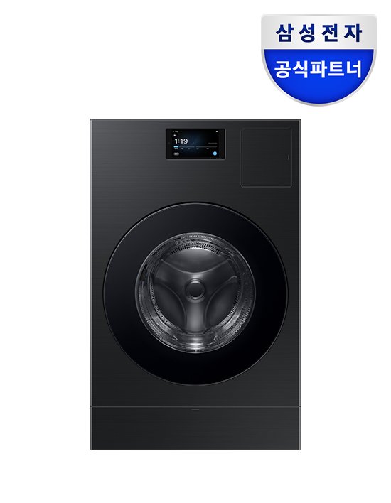[삼성전자] 비스포크 AI콤보 WD90F25CHB 25kg+18kg 블랙캐비어 (WD90F25CHB)